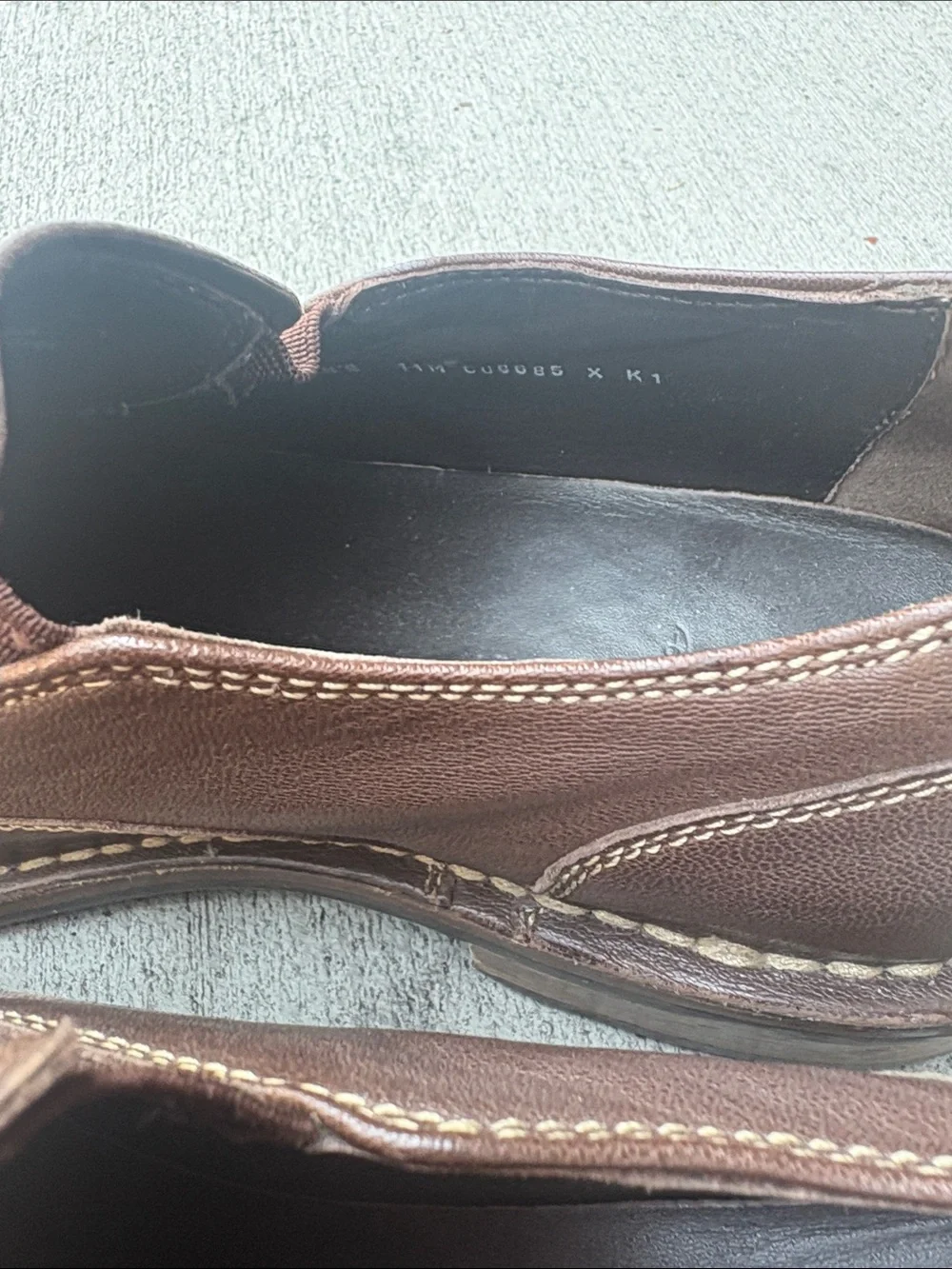 Cole Haan Brown Leather Slip-On Loafers